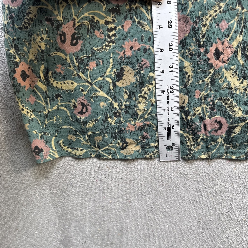 Peruvian Connection Green Floral Long Sleeve Knit Dress with Pockets Women's XL‎ - Picture 4 of 10
